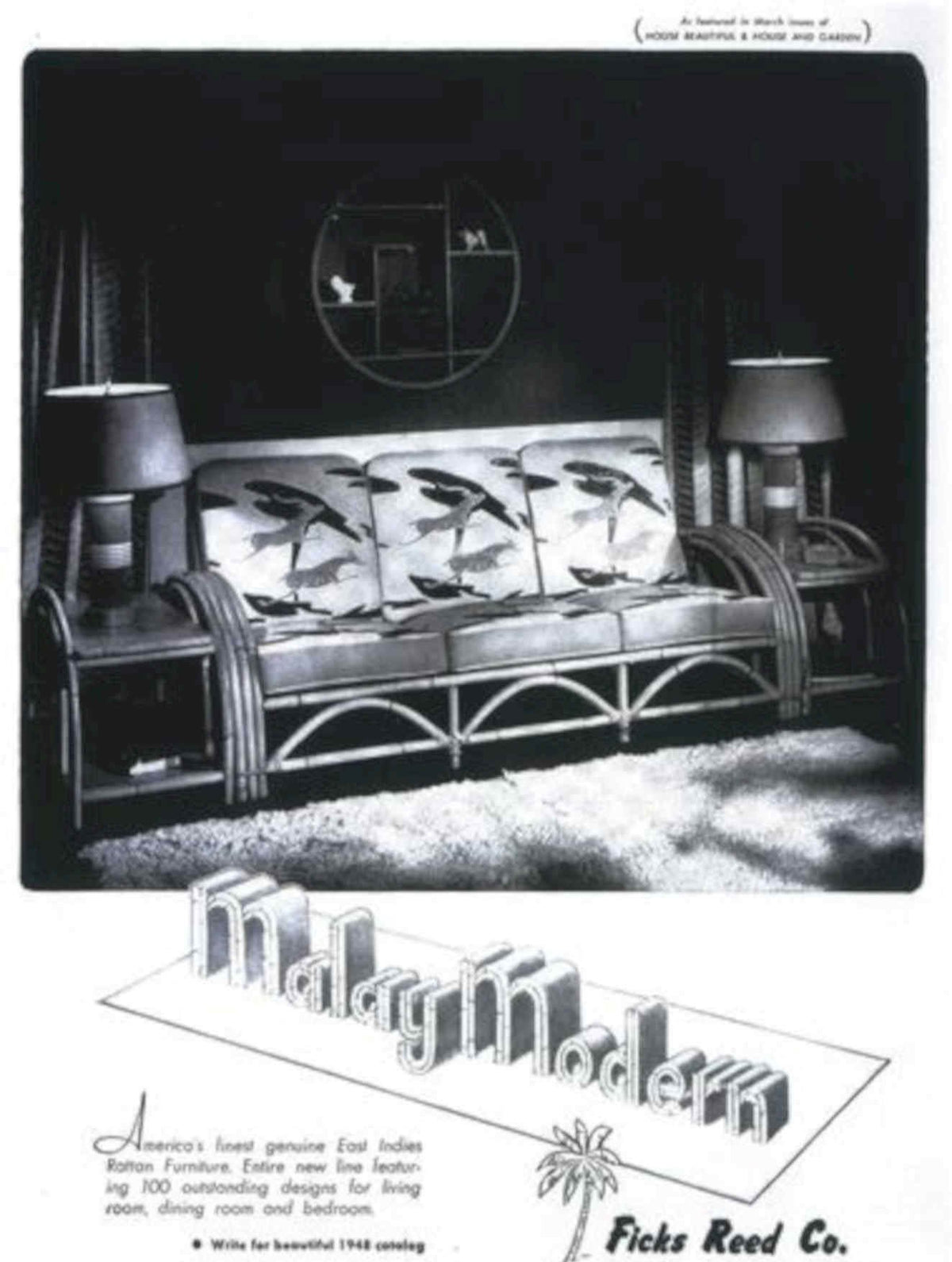 Malay Modern Sofa Vintage Retro Advert Poster A4 Photo Print