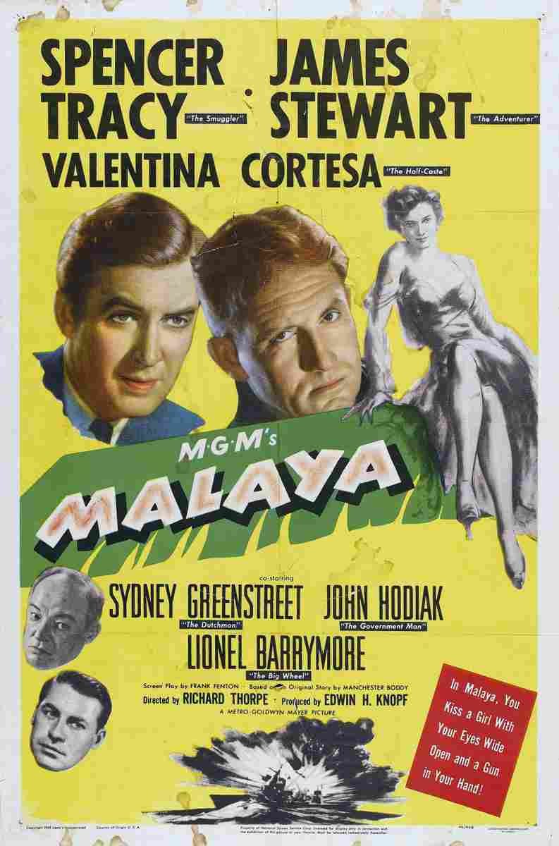 Malaya 01  film star poster A4 Photo Print