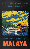 Malaya Fishing Boat Vintage Retro Advert Poster A4 Photo Print