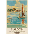 Maldon Essex British Rail Railway V Vintage Retro Advert Poster A4 Photo Print