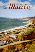 Malibu Beach Houses 1950s Vintage Retro Advert Poster