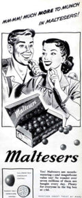 Maltesers Couple Box Vintage Retro Advert Poster A4 Photo Print