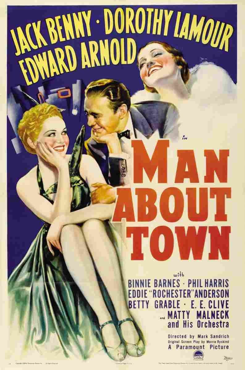 Man About Town 1939 01  film star poster A4 Photo Print