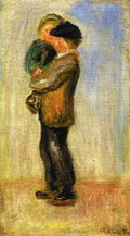 Man Carrying A Boy A4 Photo Print