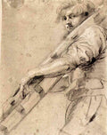 Man Carrying A Ladder Rubens A4 Photo Print