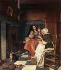 Man Cornelis De The Chess Players A4 Photo Print