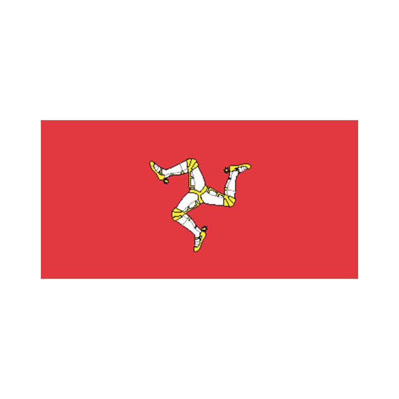 Man Isle Flag N5066 A4 Photo Print