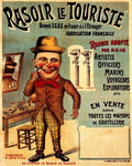 Man Shaving Barber Shop Razor French barber advert A4 Photo Print