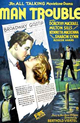  Man Trouble 01 film star poster A4 Photo Print