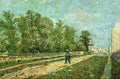 Man With Spade In A Suburb Of Paris 1887 A4 Photo Print