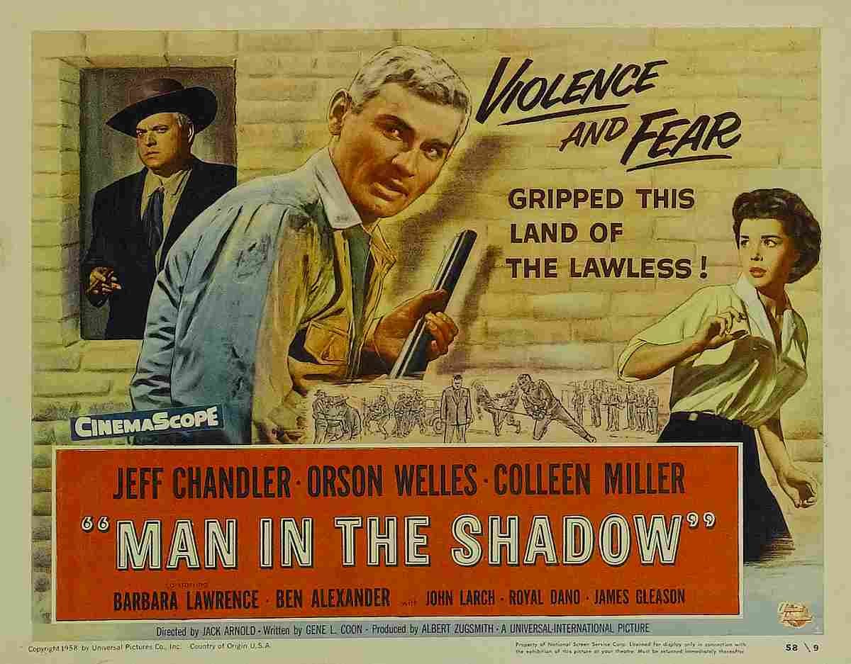 Man in the Shadow 1957 02  film star poster A4 Photo Print