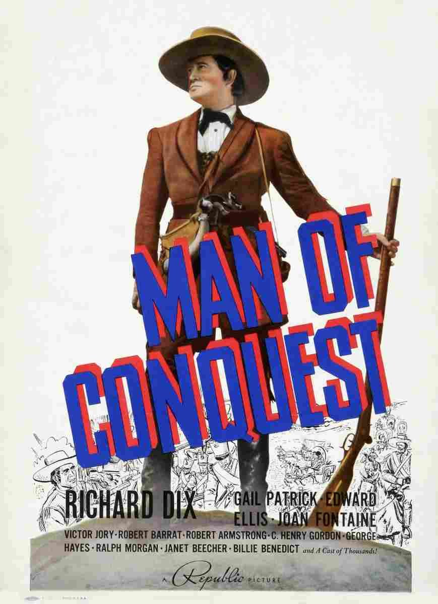Man of Conquest 01  film star poster A4 Photo Print