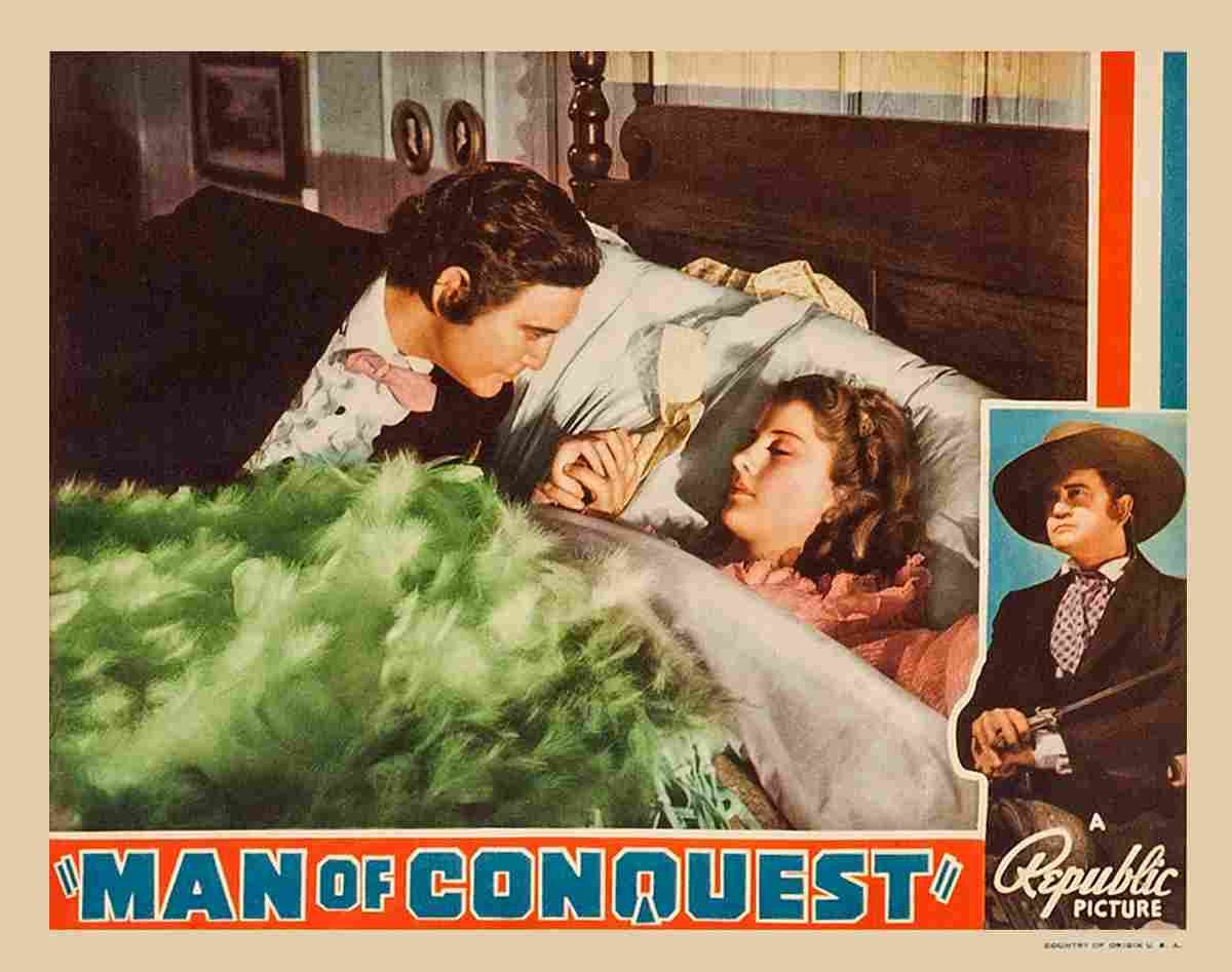 Man of Conquest 09  film star poster A4 Photo Print