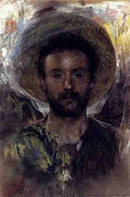 Mancini Antonio Self Portrait A4 Photo Print