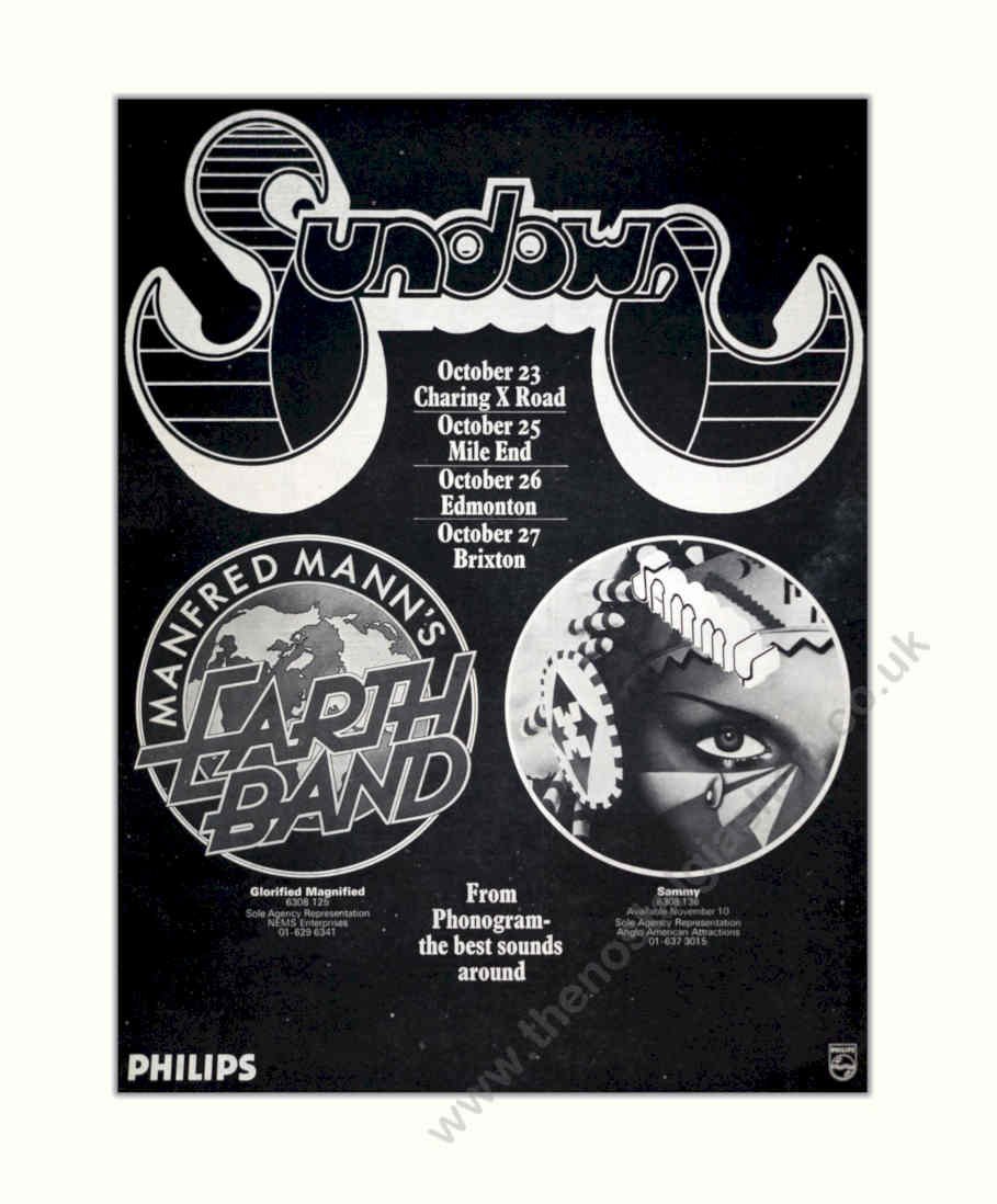 Manfred Mann Earth Vintage Retro Advert Poster A4 Photo Print
