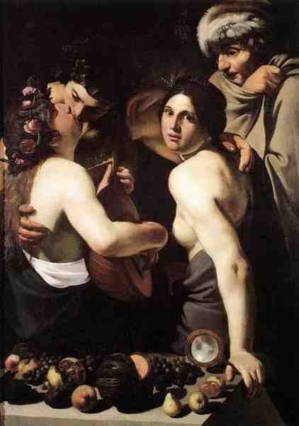 Manfredi Bartolomeo Allegory Of The Four Seasons A4 Photo Print