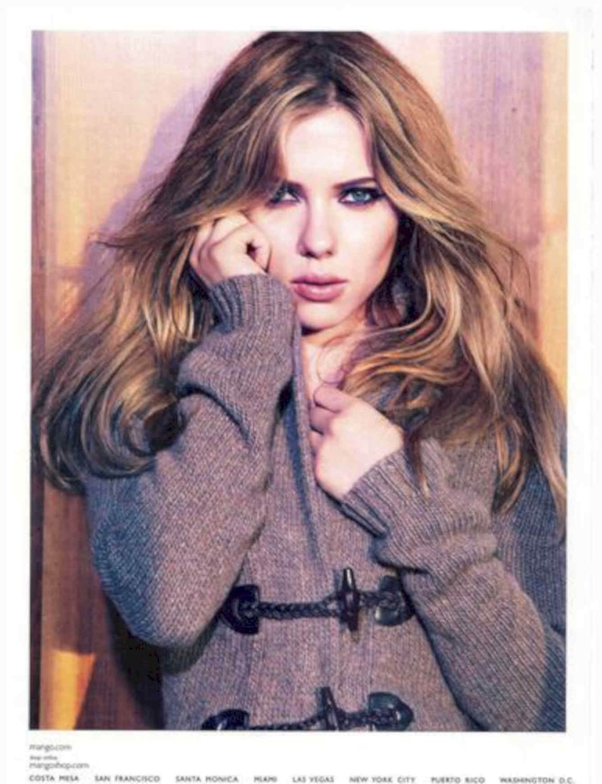 Mango Sweater Model Vintage Retro Advert Poster A4 Photo Print