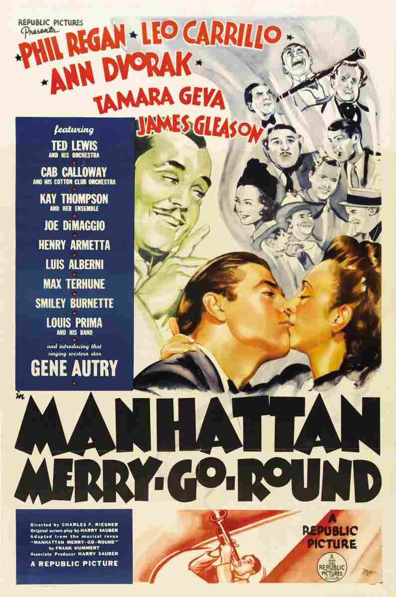 Manhattan Merry Go Round 01  film star poster A4 Photo Print