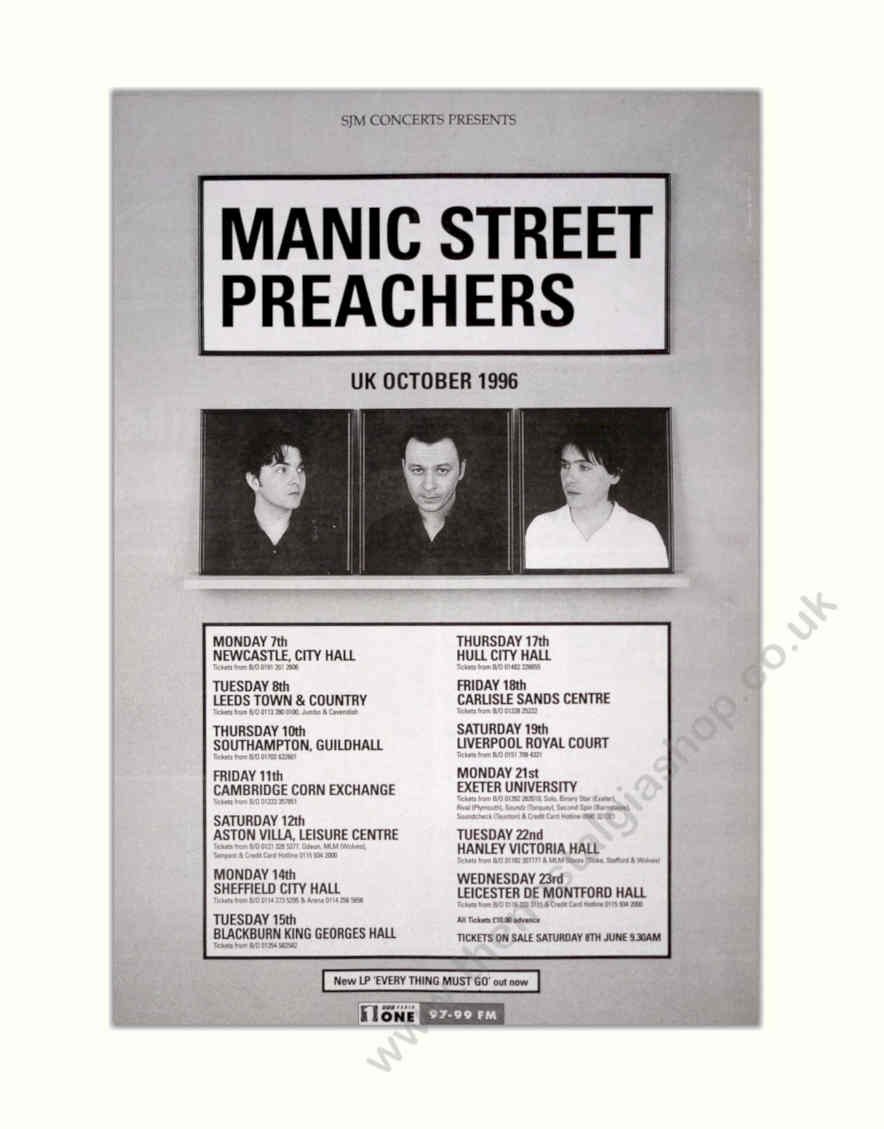 Manic Street Preachers 3 Vintage Retro Advert Poster A4 Photo Print 2