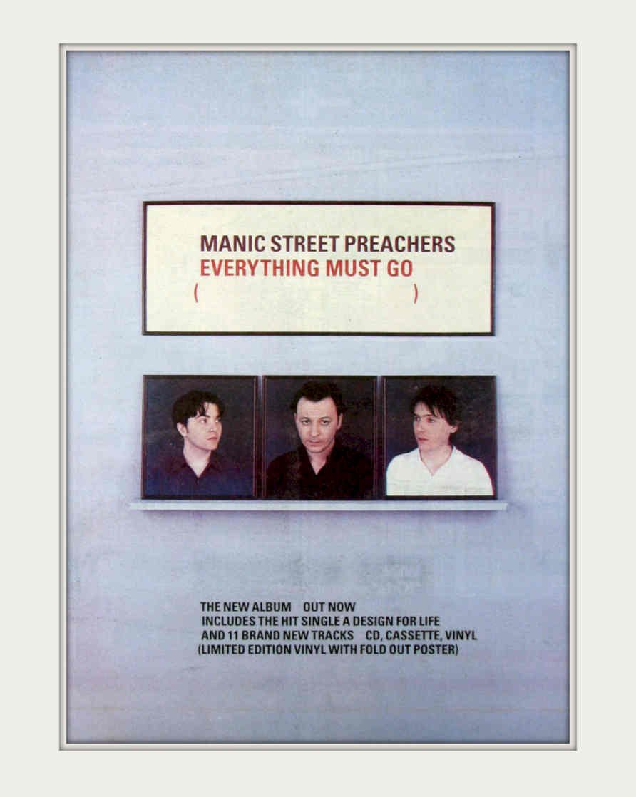 Manic Street Preachers 3 Vintage Retro Advert Poster A4 Photo Print