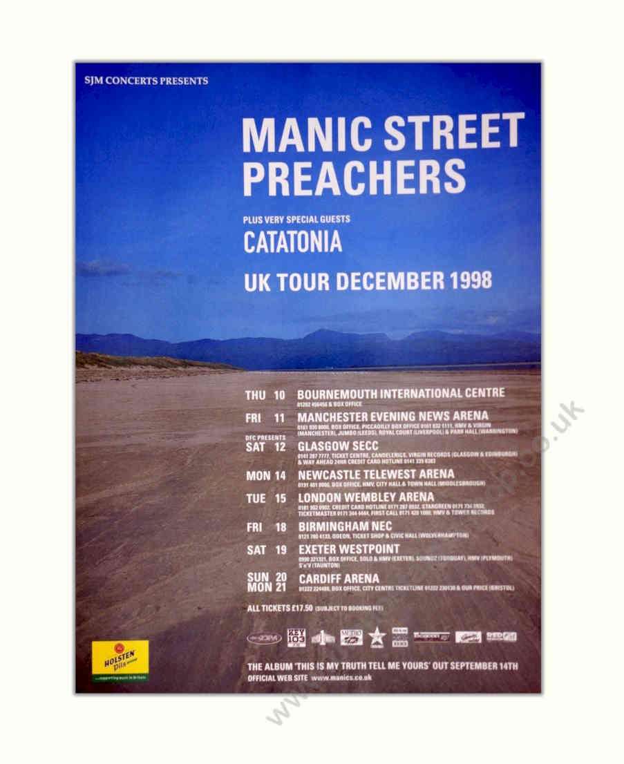 Manic Street Preachers 4 Vintage Retro Advert Poster A4 Photo Print