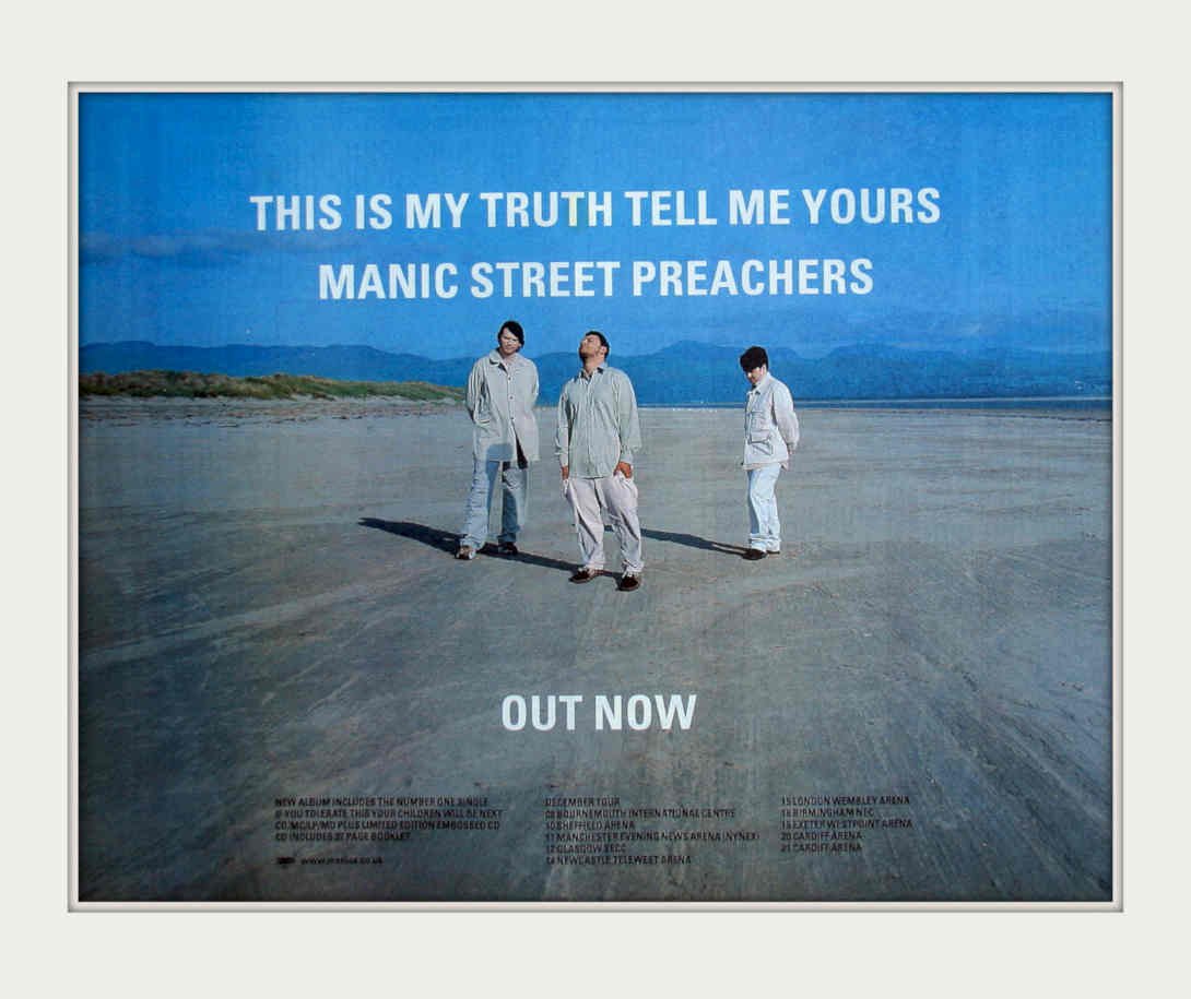 Manic Street Preachers 5 Vintage Retro Advert Poster A4 Photo Print