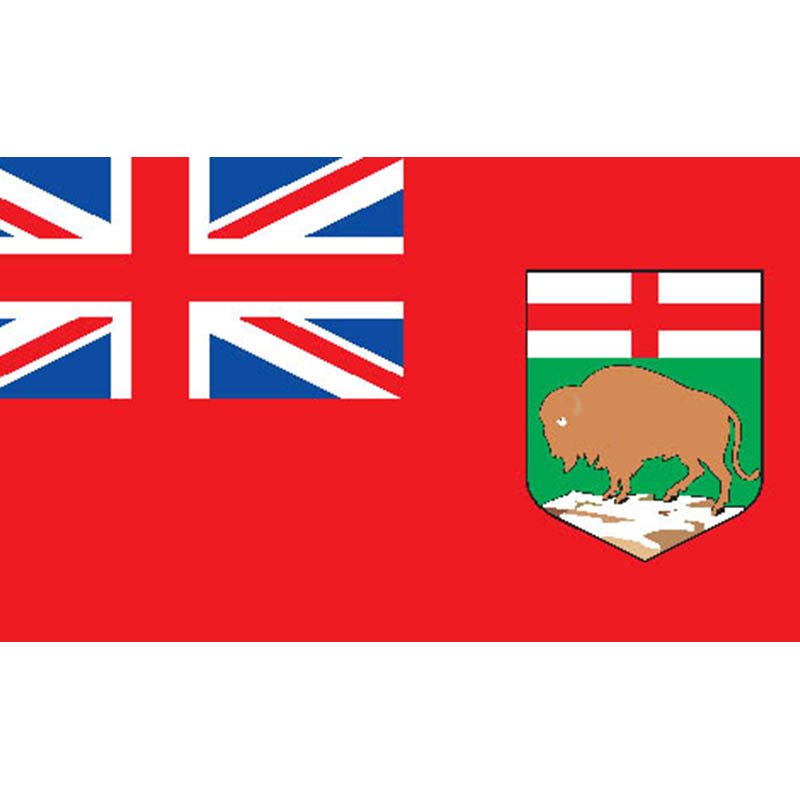 Manitoba Prov Flag N3909 A4 Photo Print