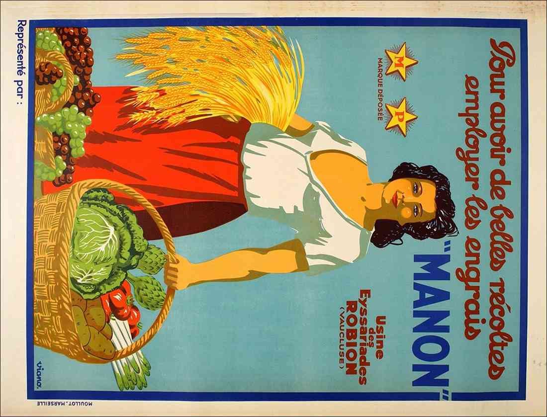 Manon Viano 1 1925 France Farming A4 Photo Print