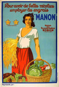 Manon Viano 1 1925 France Farming advert A4 Photo Print