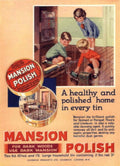 Mansion Polish Woods 1930s Vintage Retro Advert Poster