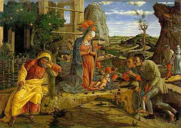 Mantegna Andrea Adoration Of The Shepherds A4 Photo Print
