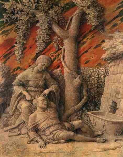 Mantegna Andrea Samson And Delilah A4 Photo Print