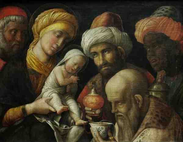 Mantegna Andrea The Adoration Of The Magi A4 Photo Print