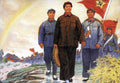 Mao Zedong People 1950s Vintage Retro Advert Poster