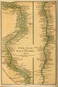 Map Egypt A Handbook for Travellers 1892 The Nile from Keneh to Demhid A4 Photo Print