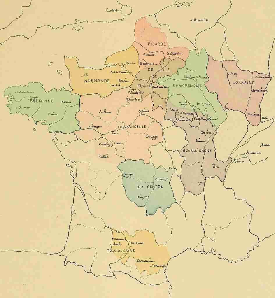 Map Le Vitrail 1896 Vintage A4 Photo Print