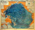 Map Ocoan Pacifique Vintage Advert A4 Photo Print