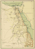 Map Zoology of Egypt 1898 Egypt Vintage A4 Photo Print
