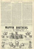 Mappin Brothers Silverware Vintage Retro Advert Poster A4 Photo Print