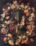 Maratti Carlo Adoration Of The Magi In Garland A4 Photo Print