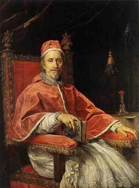 Maratti Carlo Portrait Of Pope Clement Ix A4 Photo Print