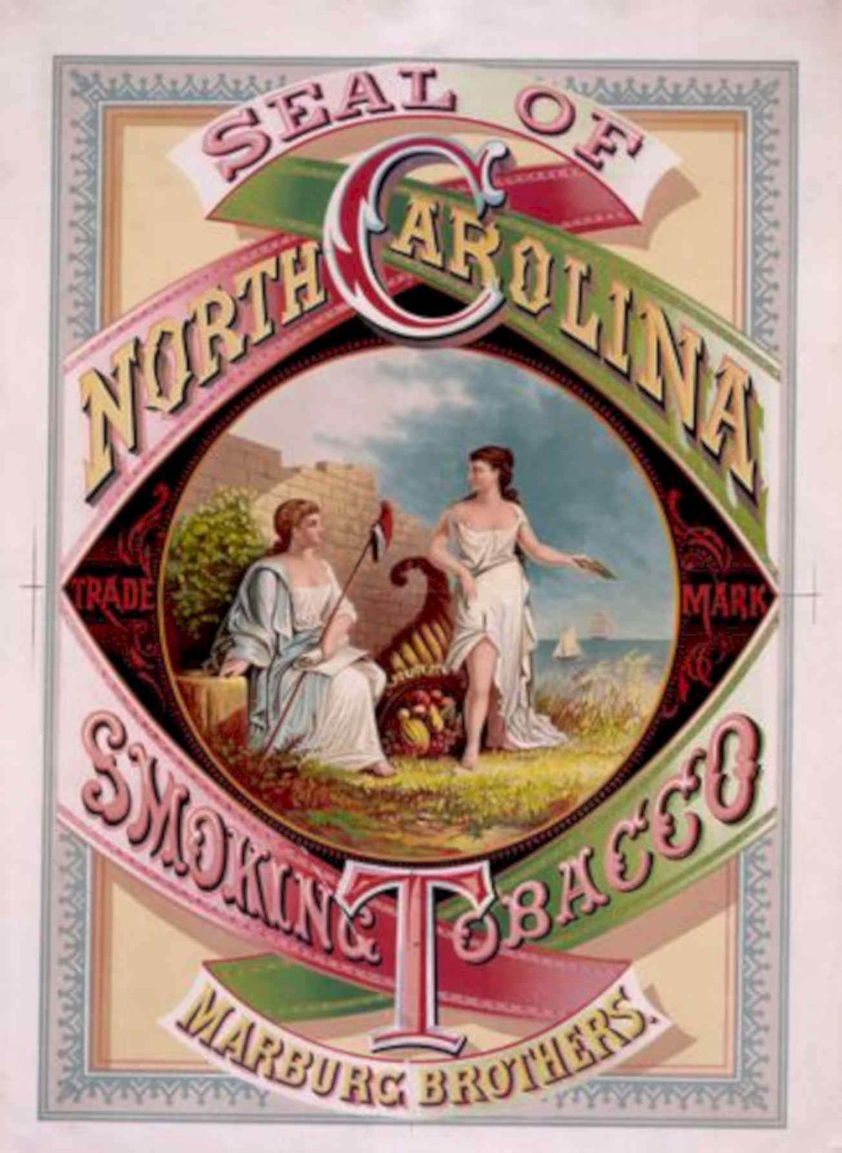 Marburg Brothers Nc Vintage Retro Advert Poster A4 Photo Print