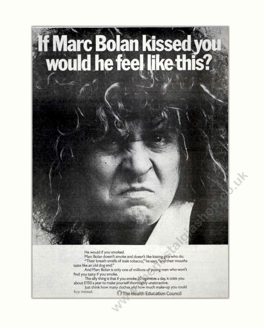 Marc Bolan Vintage Retro Advert Poster A4 Photo Print