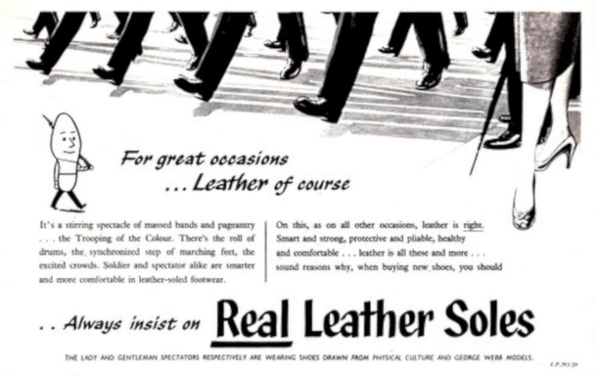 March Band Leather 1950s Vintage Retro Advert Poster