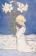March Eleanor S Summer Flowers c1910 Madonna Lily A4 Photo Print