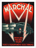 Marchal Automotive France 1940s Vintage Retro Advert Poster A4 Photo Print