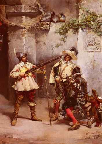 Marchetti Ludovico The Musketeers  A4 Photo Print