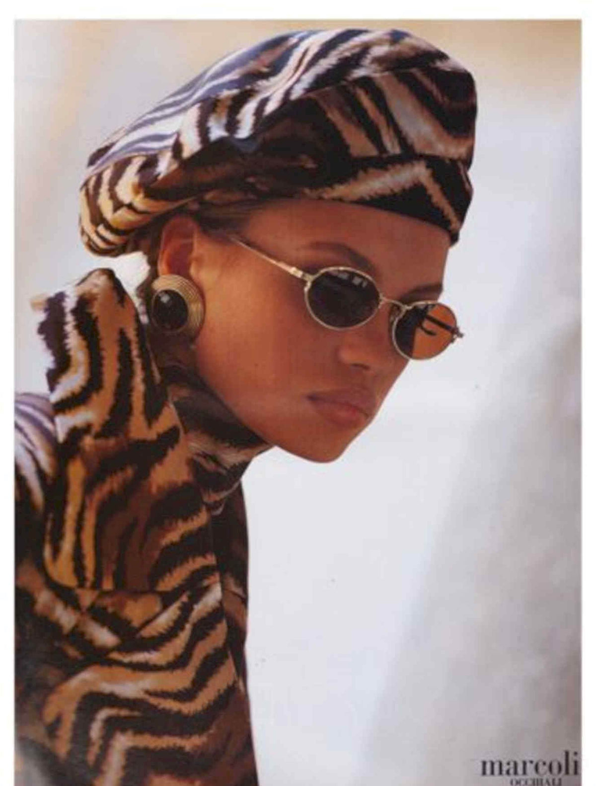 Marcoli Occhiali Turban Vintage Retro Advert Poster A4 Photo Print