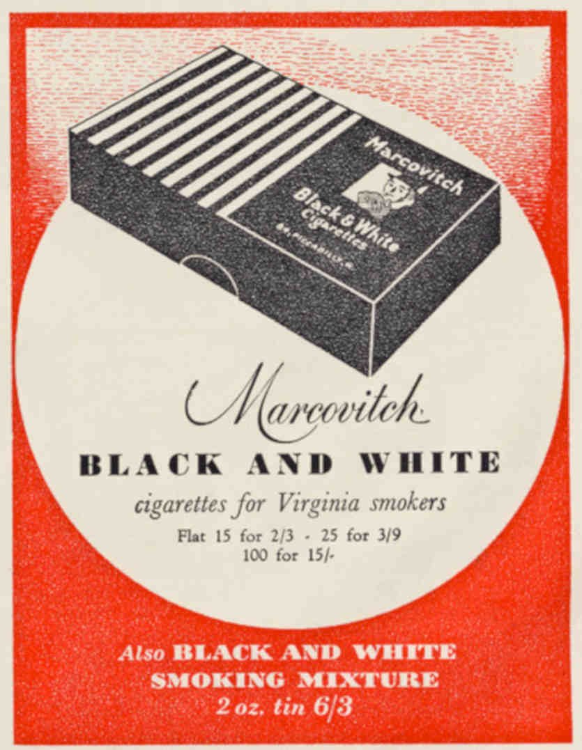 Marcovitch Black Stripes Vintage Retro Advert Poster A4 Photo Print