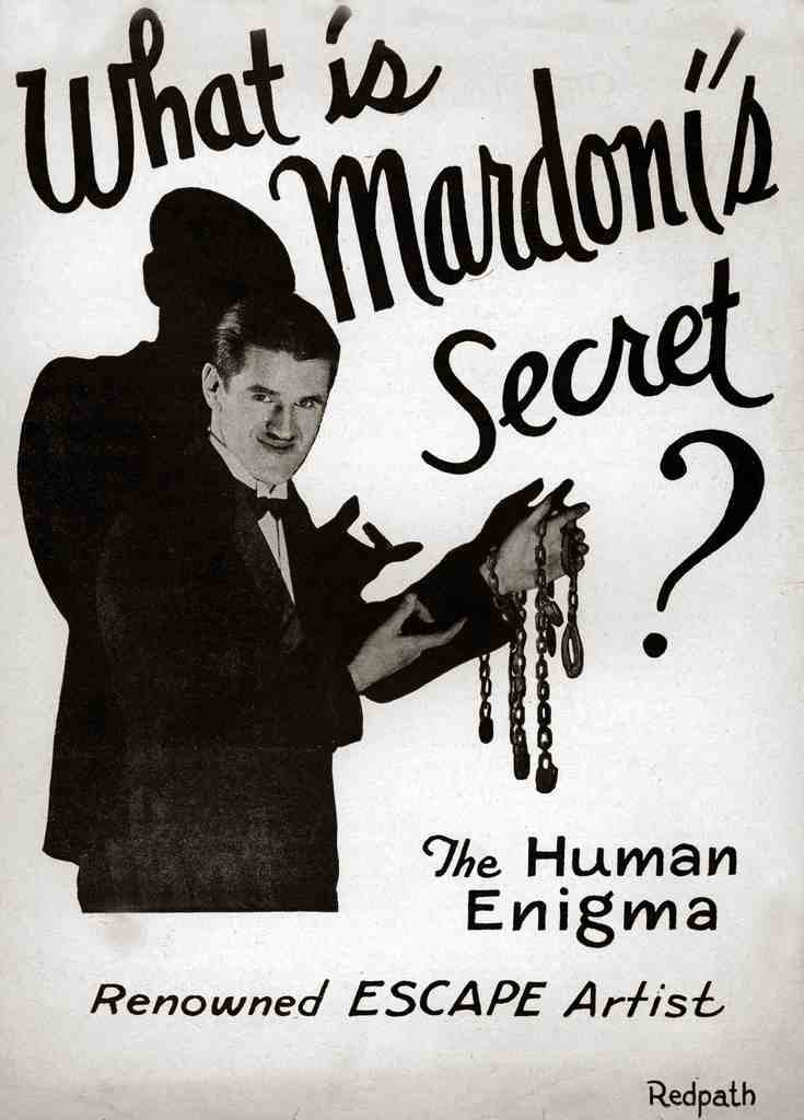 Mardoni Magic Magician Vintage A4 Photo Print